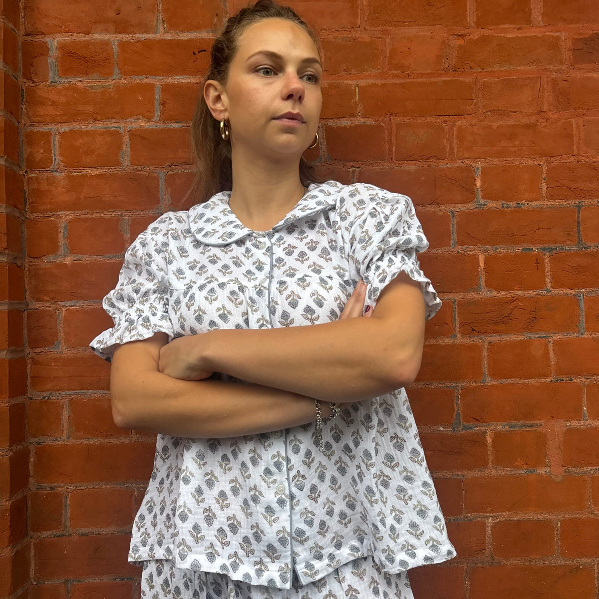 Tallis Blue Muslin Pyjamas