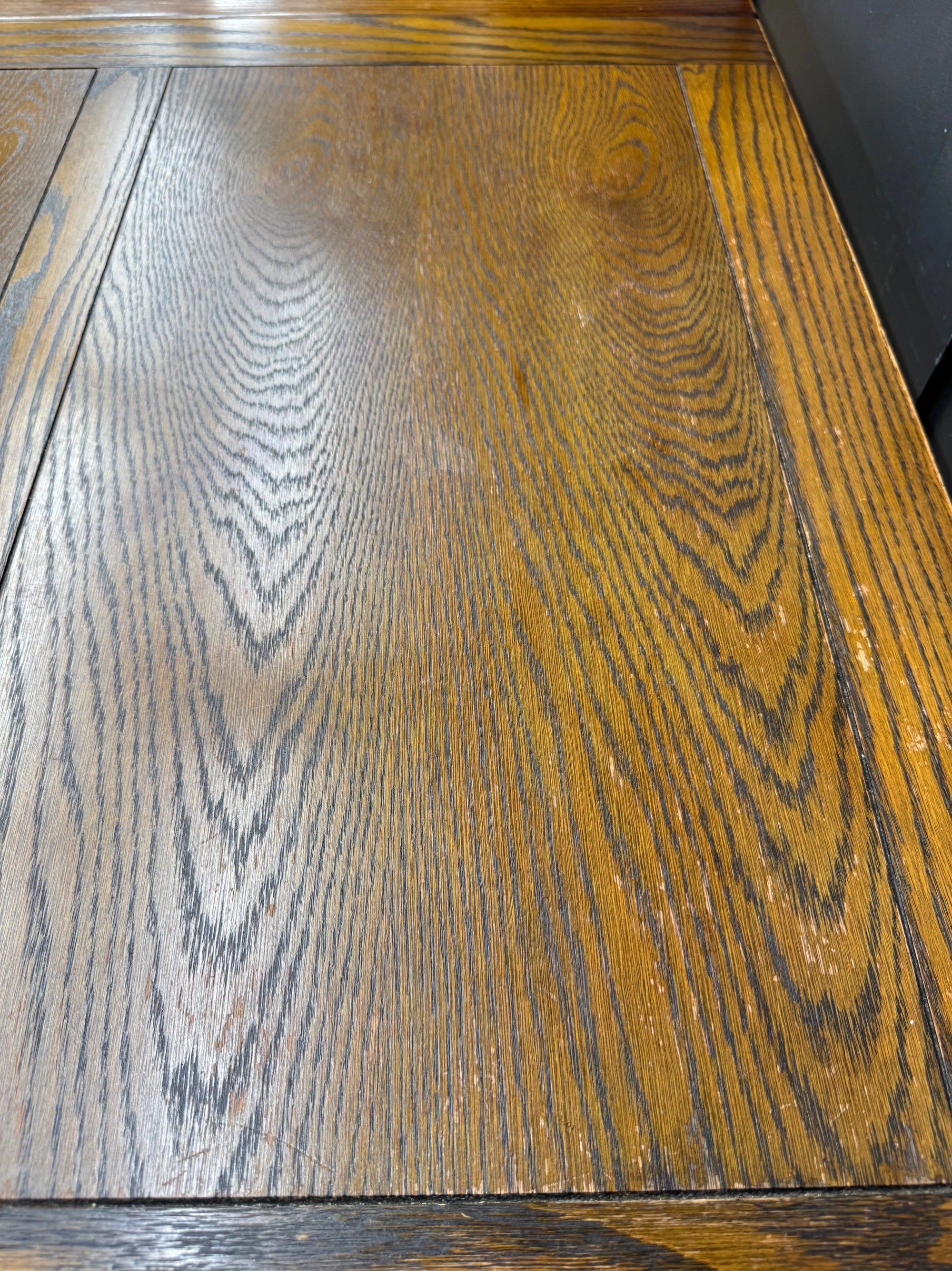 Vintage Old Charm Oak Kitchen Dining Table Extending Draw Leaf Refectory Style