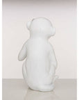 White Finish Monkey Lamp | Boho