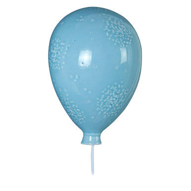 Kids Ceramic Blue Balloon Wall Night Light | Ola