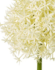 Cream Allium Faux Flower Stem for Stylish Home Decor