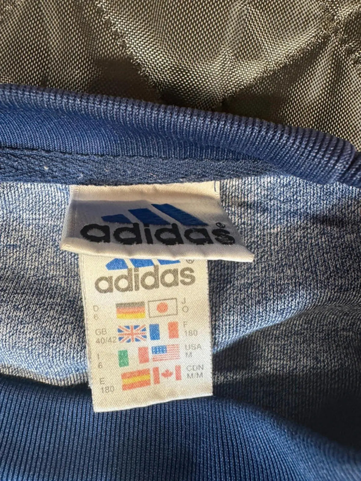 Vintage 90s Adidas Spell Out Jumper Sweater Sweatshirt Top mens Large