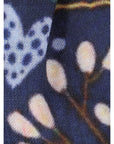 Enchanted Forest Wool Scarf - Navy