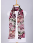 Romantic Bloom Wool Scarf - Multi Coloured
