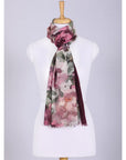 Romantic Bloom Wool Scarf - Multi Coloured