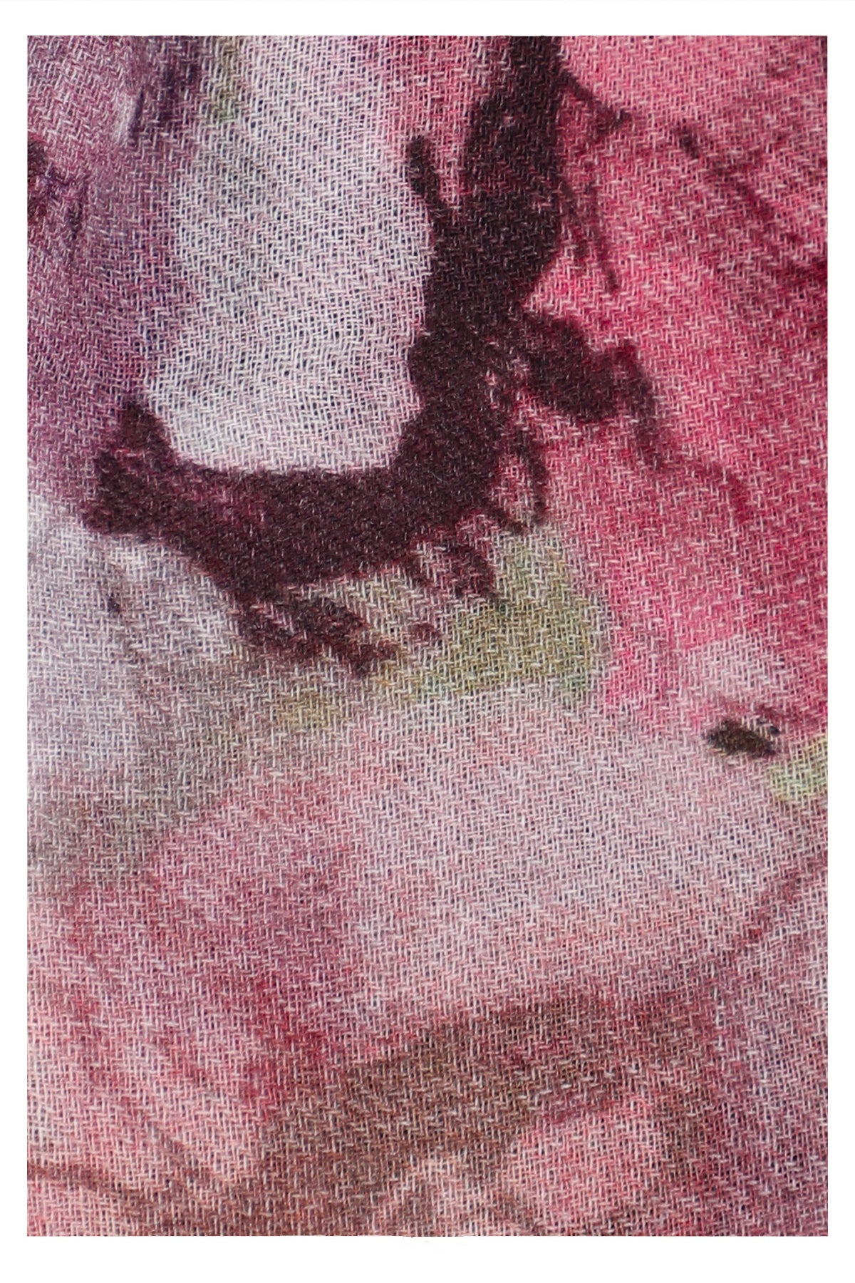 Romantic Bloom Wool Scarf - Multi Coloured