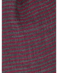 Twilight Stripes Wool Scarf - Grey Maroon