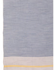 Serene Stride Stripes Wool Scarf - Beige Blue
