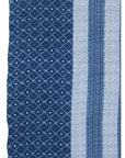 Indigo Elegance Wool Scarf - Blue