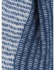 Indigo Elegance Wool Scarf - Blue