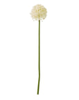 Cream Allium Faux Flower Stem for Stylish Home Decor