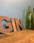 Rusty Metal Letters , Signs For The Home And Garden A–Z | Fat Font 5" Lettering
