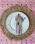 Pink Herald Tablecloth
