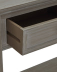 Four Drawer Console Table in Distressed Grey Finish