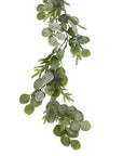 Frosted Pine and Eucalyptus Garland for Winter Decor