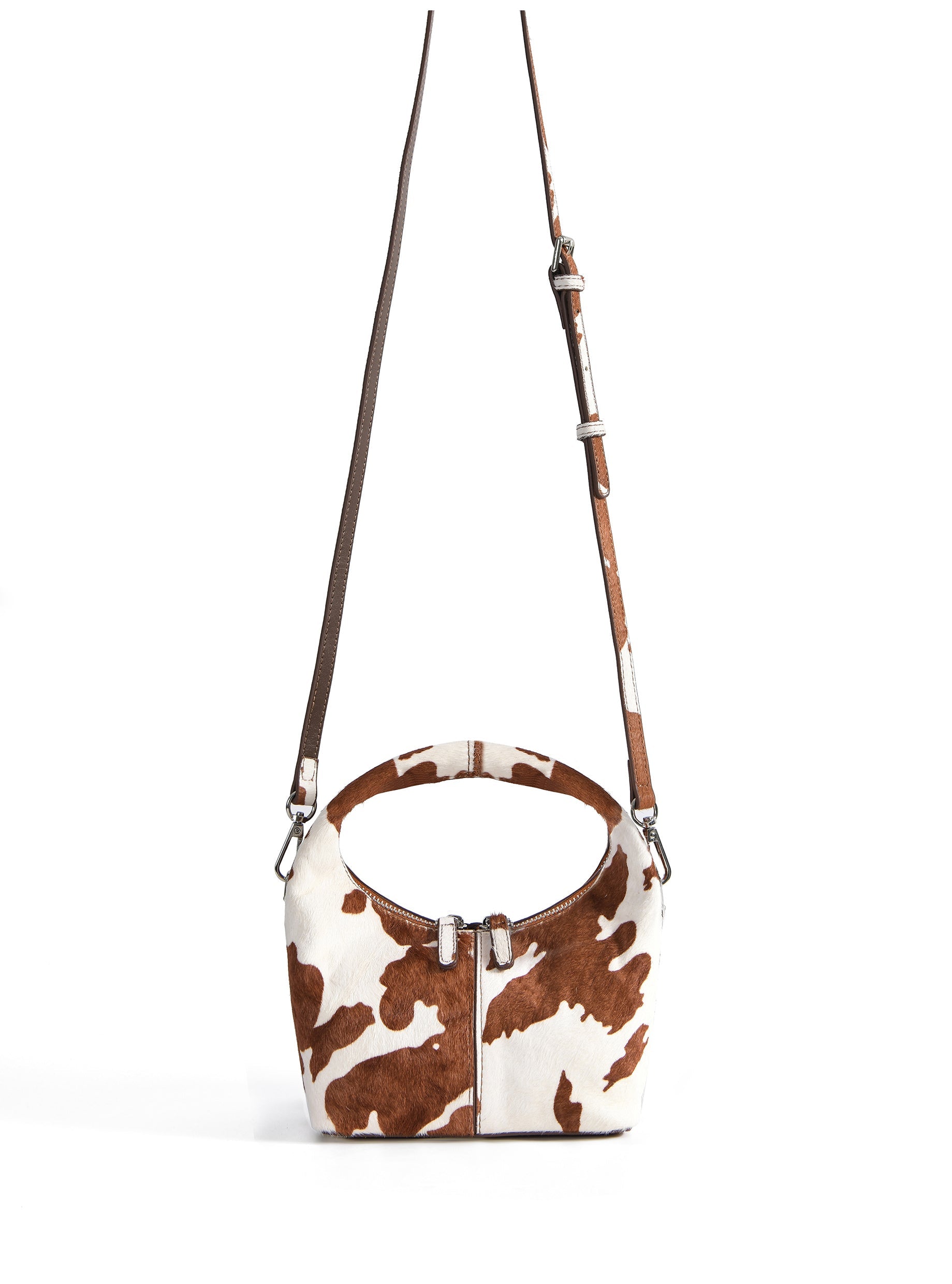 Luxury mini Danielle bag by Julietta, modern silhouette handbag with horsehair leather, silver hardware, detachable strap by Bob Oré at brixbailey.com