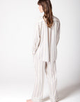 Satin Hero Long Sleeve Stripe PJ Set
