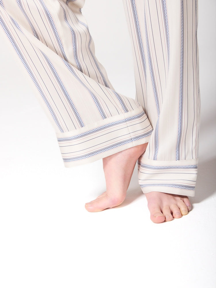 Satin Hero Long Sleeve Stripe PJ Set