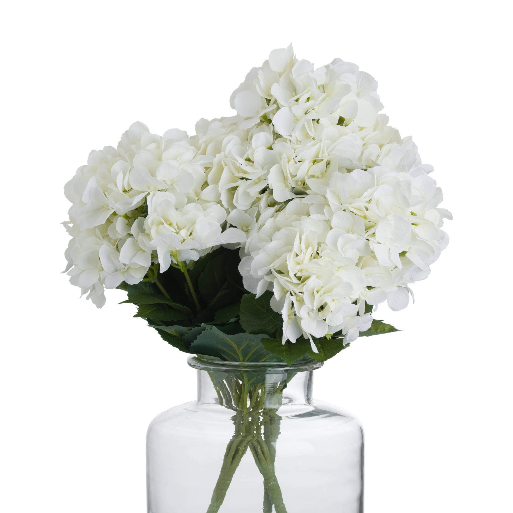 White Hydrangea Faux Flower Bouquet