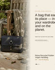 Reina Recycled Rubber Vegan Handbag