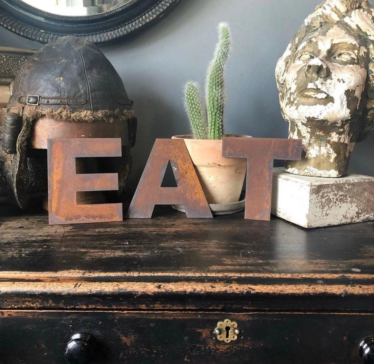 Rusty Metal Letters , Signs For The Home And Garden A–Z | Fat Font 5" Lettering