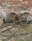 Large Cambridge Roller Wheels / Antique Salvage / Shepherds Hut Wheels Set Of 4