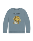 Snuggly Long Haired Sausage Dog Kids' Sweatshirt – Ethically Made Cuteness!
