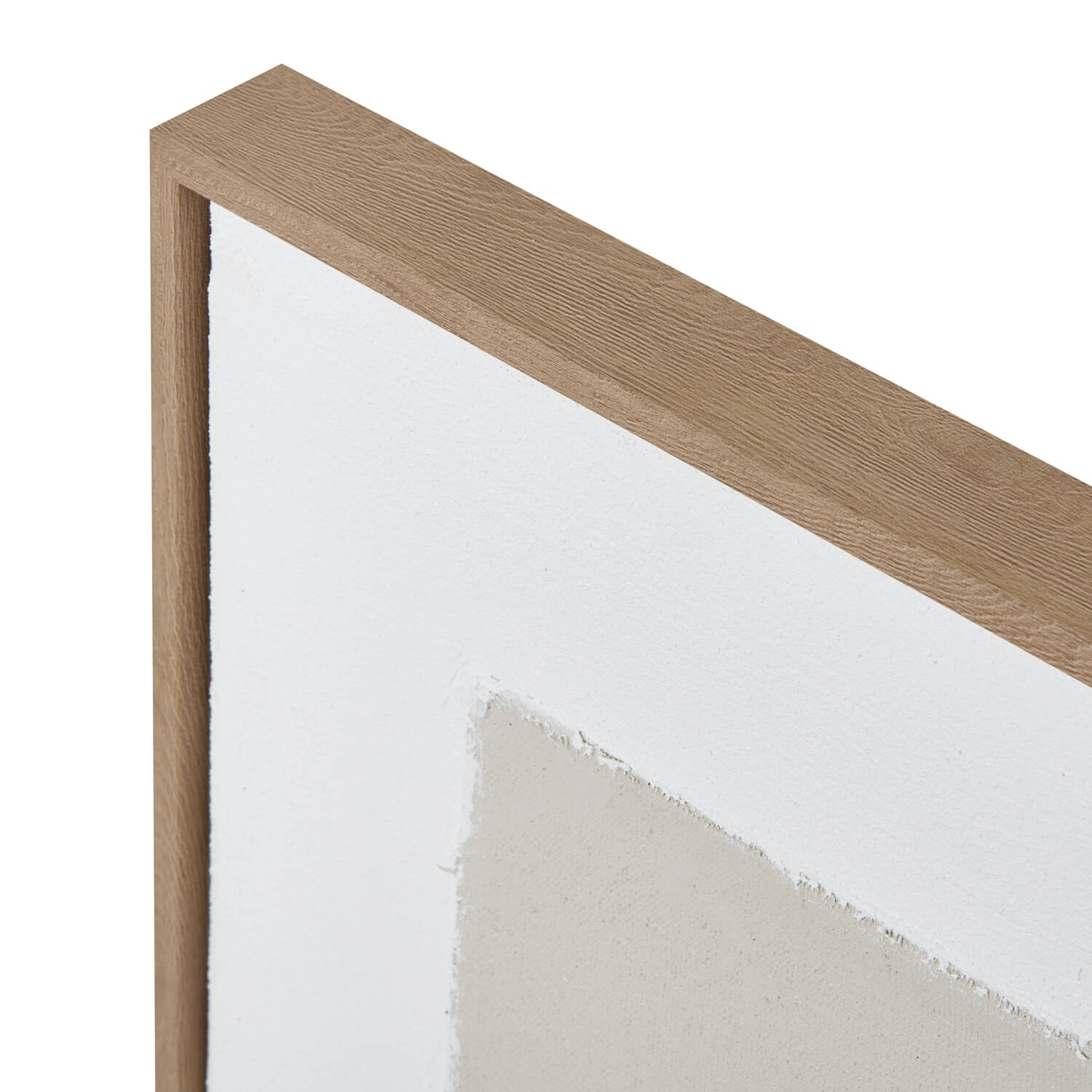 Modern Geometric Canvas Art with Champagne Frame