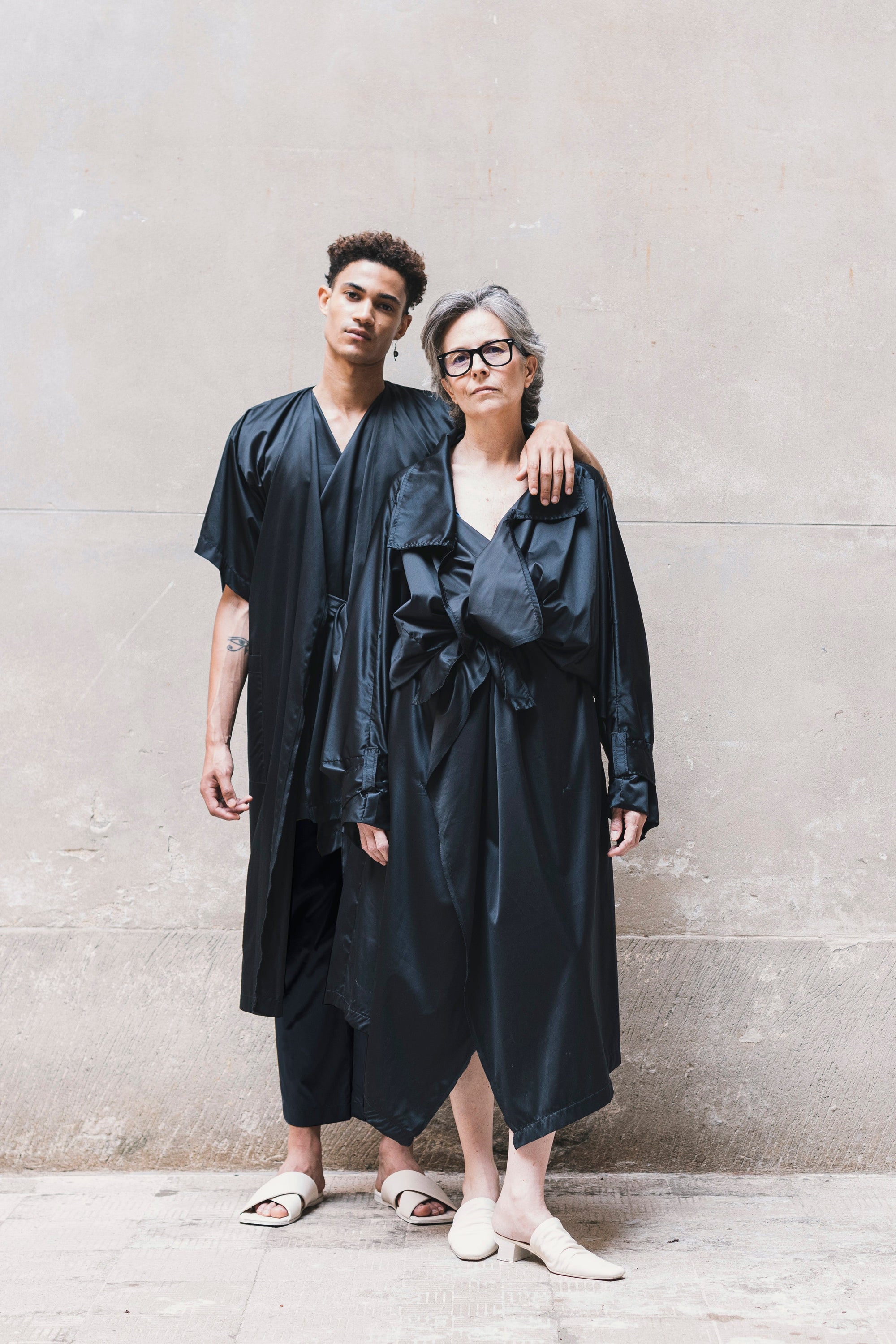 ANDREA Newlife Trench - Olive/Black-7