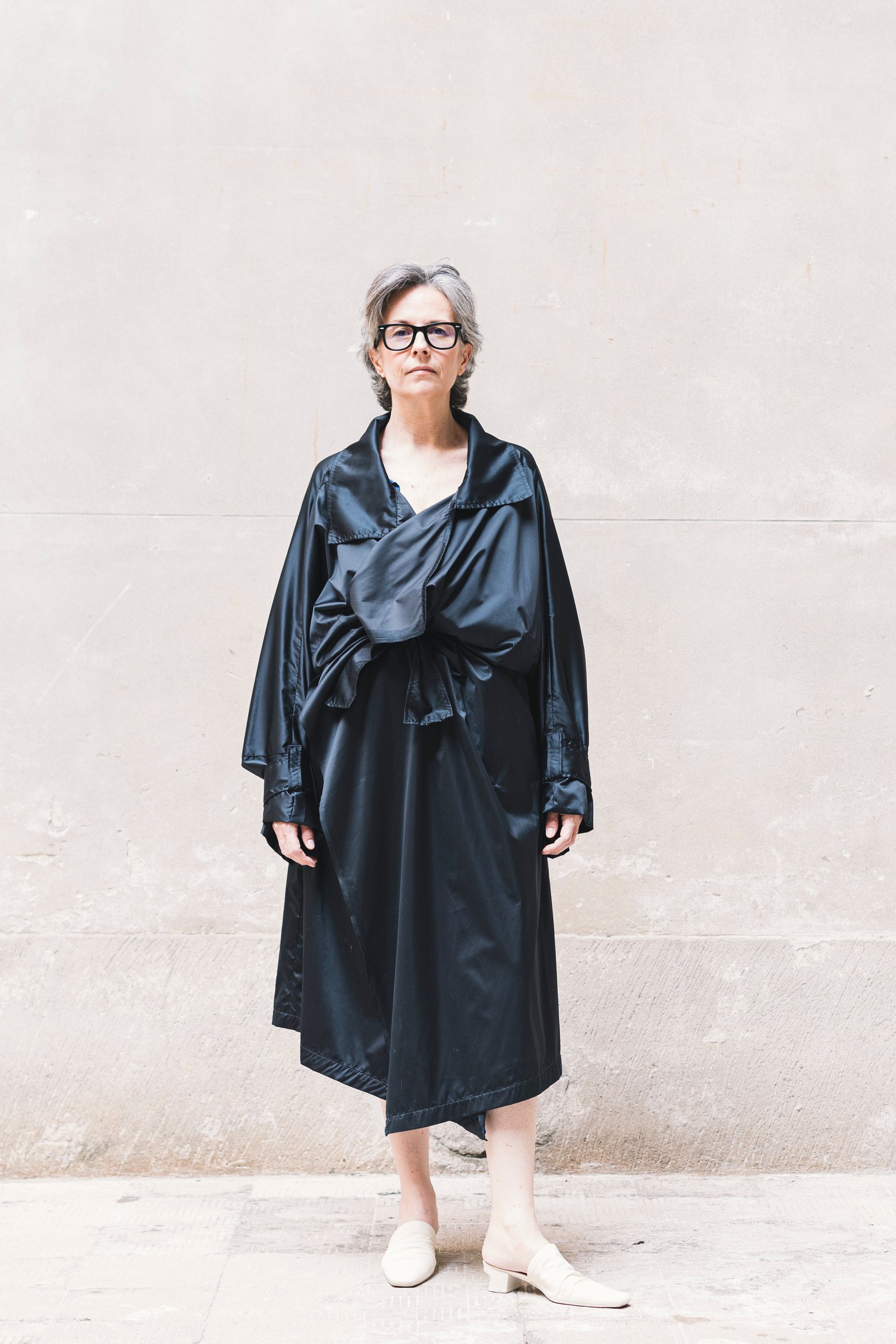 ANDREA Newlife Trench - Olive/Black-5