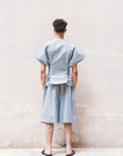 Karategi Denim Short Kimono