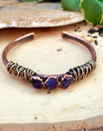 Raw Amethyst Cuff - Electroformed Jewelry | Handmade by Blackbird & Sage