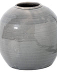 Grey Glazed Ceramic Vase for Modern Living Spaces