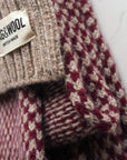 Burgundy Merino Lambswool Scarf – Heritage Style with Modern Elegance