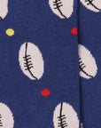 Rugby Ball Bamboo Socks (Comfort Cuff)