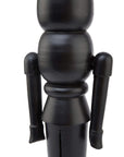 Black Wooden Nutcracker in Scandinavian Style