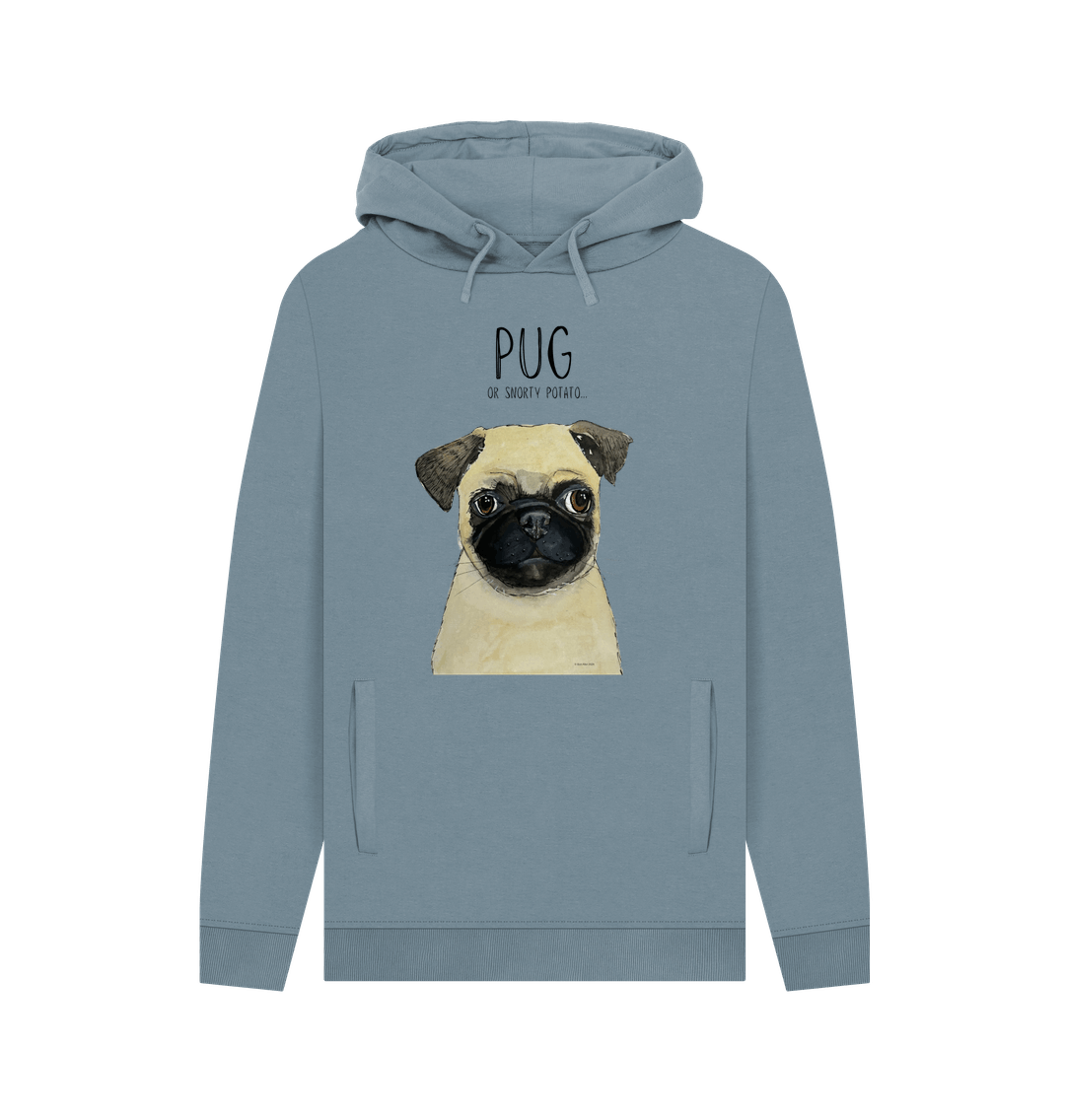 Pug or Snorty Potato? Men's Hoodie – Cozy, Funny, &amp; Pug-tastic!
