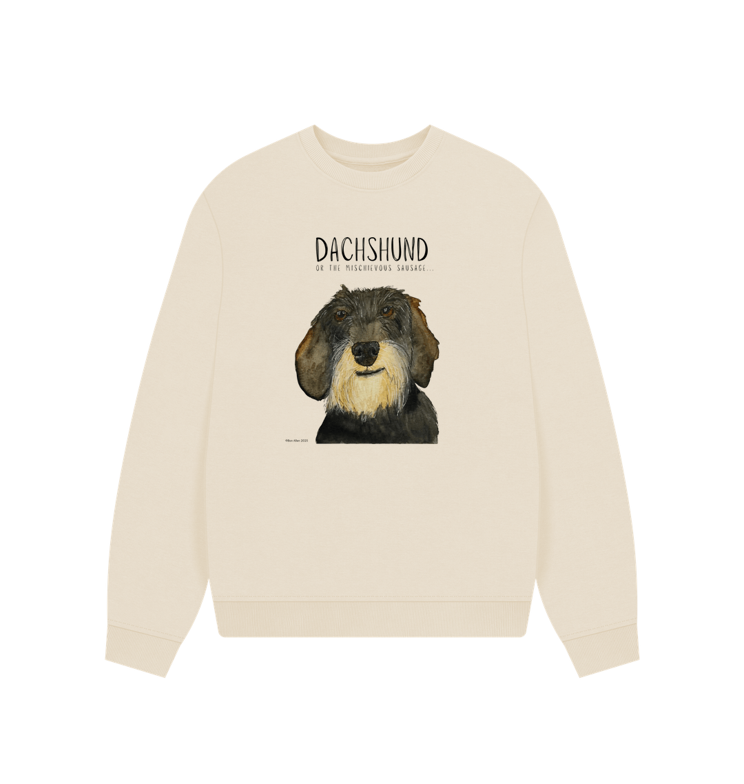 Comfy, Cozy, &amp; Cute: The Wire Haired Dachshund Oversized Sweatshirt"