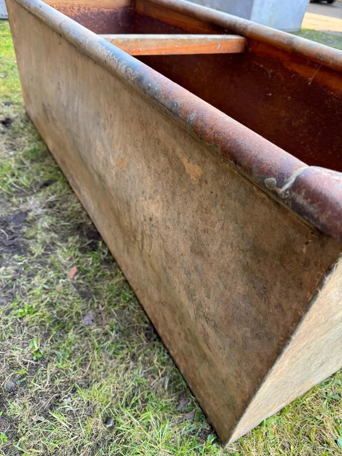 Reclaimed Galvanised Trough Garden Planter /  Raised Bed Plant Tree Shrub Herb Pot CC