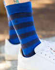 Charcoal Striped Bamboo Socks