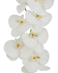 Tall White Butterfly Orchid Faux Flower Single Stem 103 cm