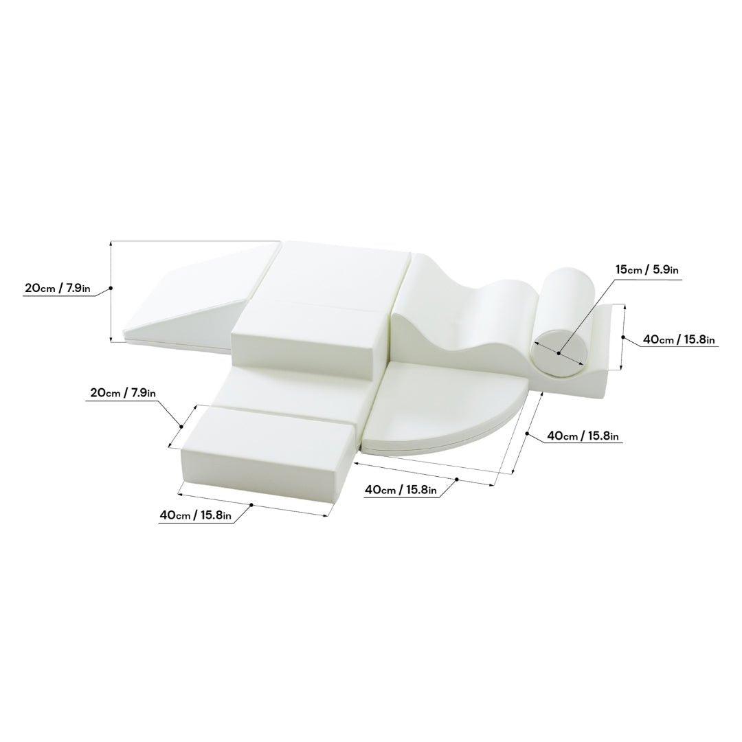 Soft Play Bundle - Explorer with Wedge White-1