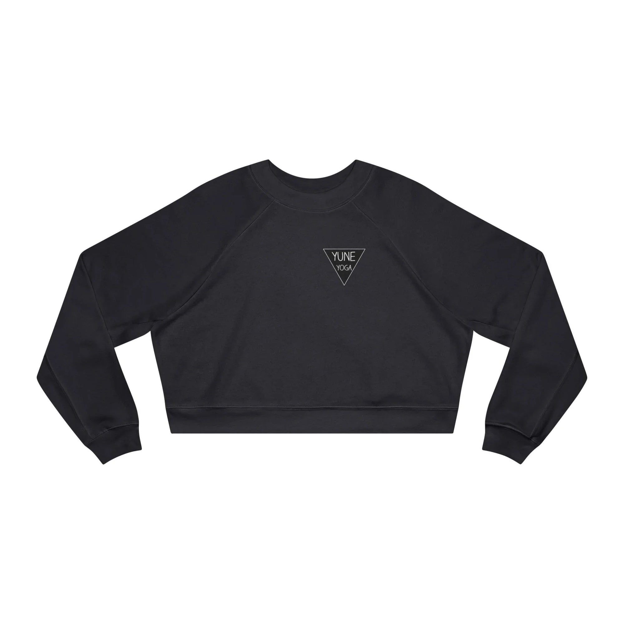 Cropped Fleece Pullover - Yune Yoga Logo Design-3
