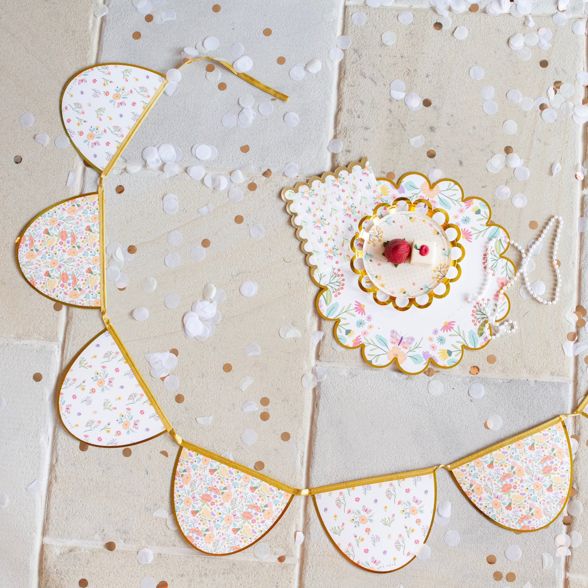 Ma Fete Tea Party Line Decor &amp; Activity Bundle