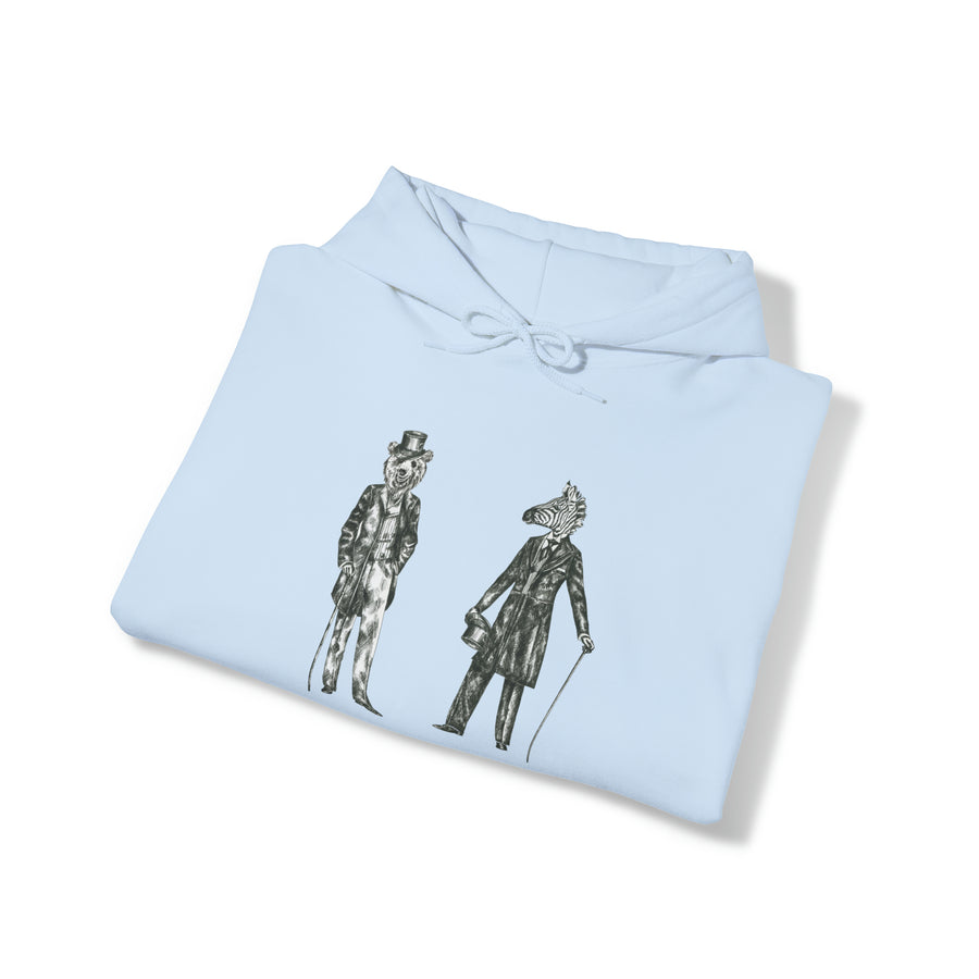 Graphic Print Unisex Hooded Sweatshirt