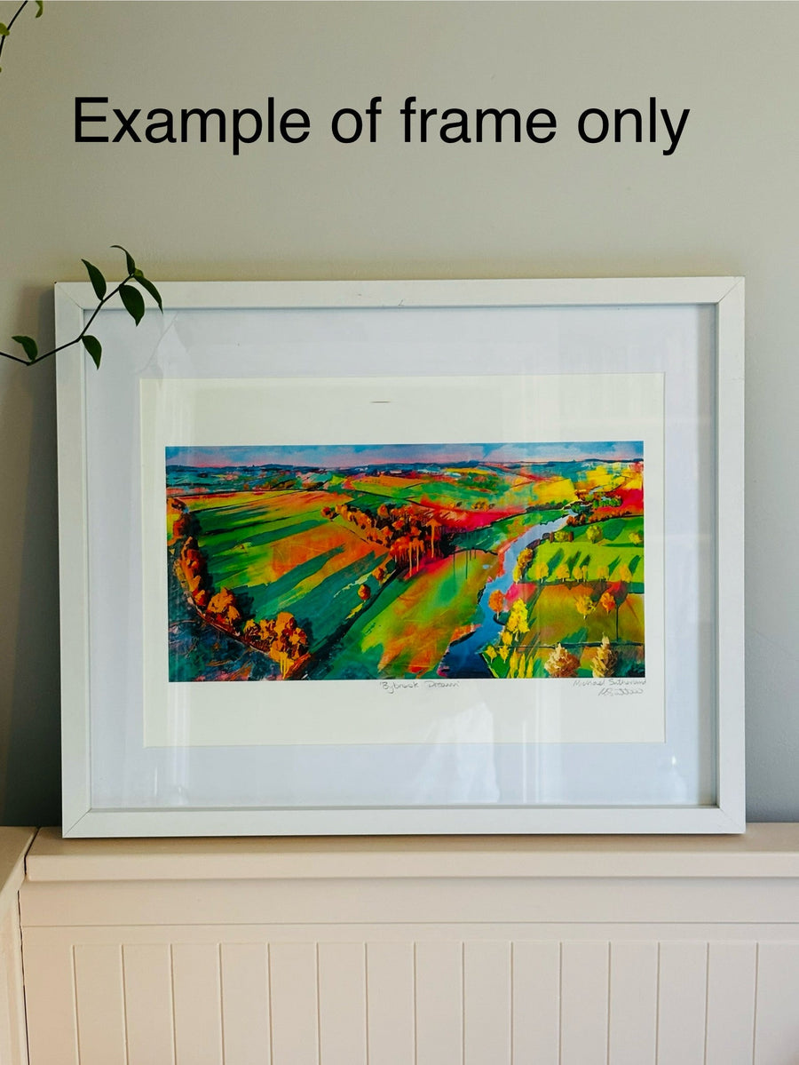 Boxfields at Dawn luxury fine art giclee print, limited edition contemporary landscape artwork, premium cotton rag paper, hand-signed by artist by Michael Sutherland Art at brixbailey.com