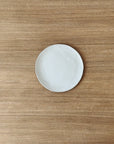 Handmade ceramic plates – white clay with white glaze
