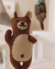 Handmade Brown Bear baby mobile-9
