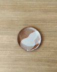 Handmade ceramic plates – caramel clay with white glaze