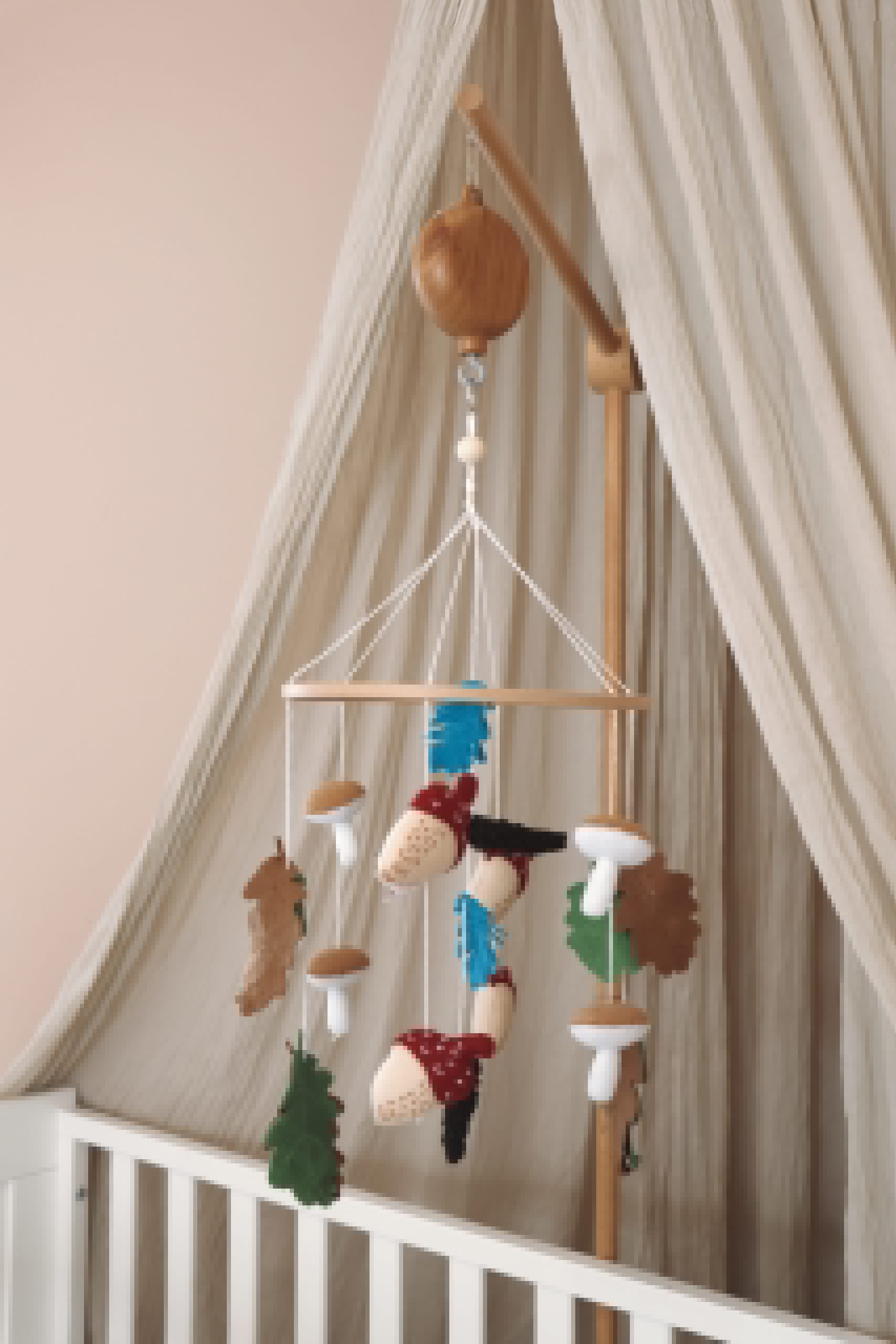 Handmade Autumn babymobile-1